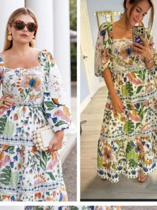 Farm Rio Summer Garden Mididress - Picture 7 of 8